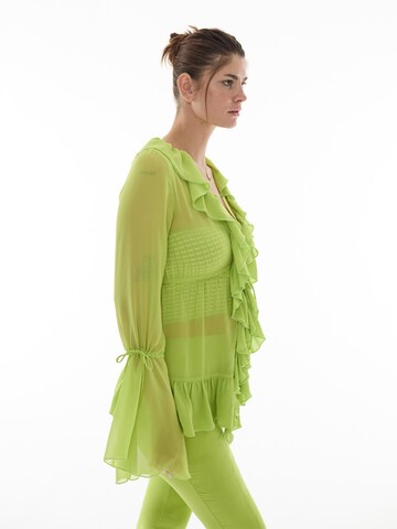 ABOUT YOU x Laura Giurcanu Blouse 'Margarete' in Groen