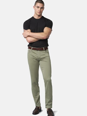 MEYER Regular Chino trousers 'M5 Five Pocket' in Green