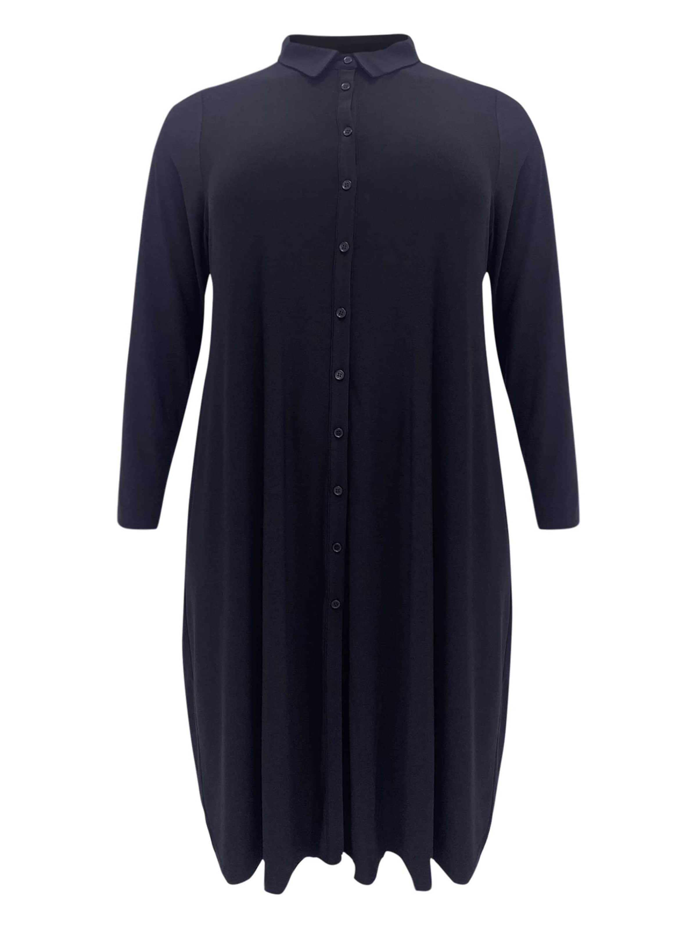 YOEK Blousejurk 'Dolce' in Blauw: voorkant