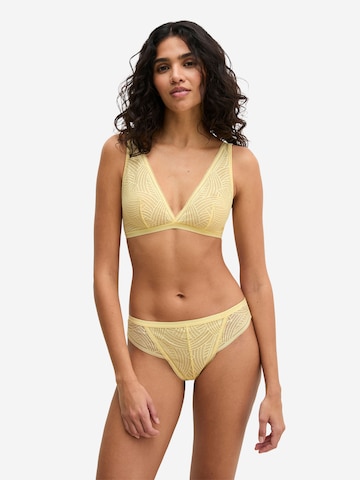 Marc O'Polo String ' Timeless Lace ' in Yellow: front