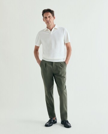 Scalpers Moller Ss Polo Tricot ' ' in Beige: Vorderseite
