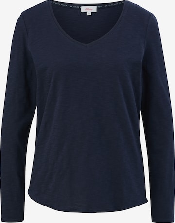 s.Oliver Shirt in Blauw: voorkant