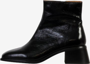 Emilie Karston Ankle Boots 'Leder-Stiefeletten mit Absatz „Paris“' in Schwarz: Vorderseite