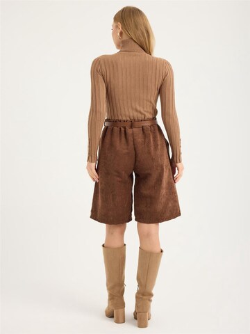 HOME STORE Loosefit Broek in Bruin