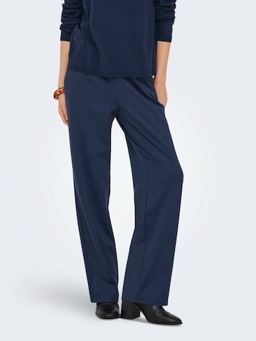 ONLY Loosefit Kalhoty se sklady v pase 'ONLCORINNE' – modrá: přední strana