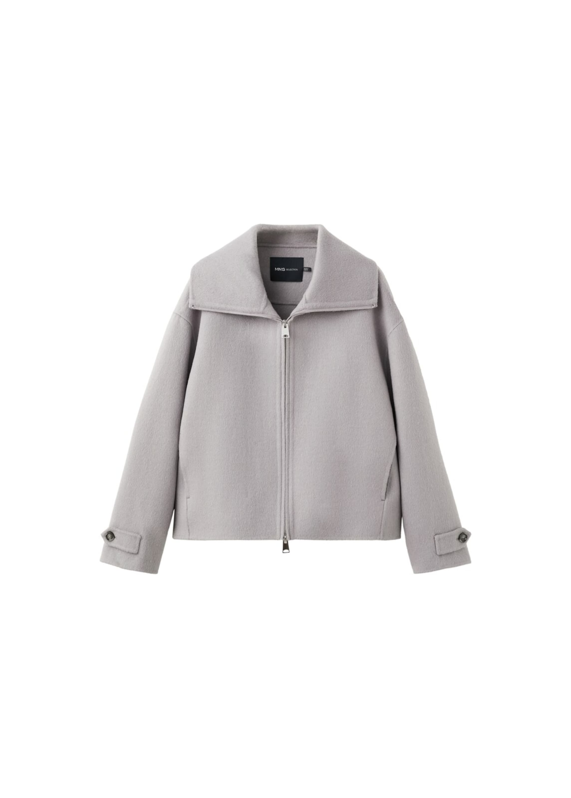 MANGO Jacke 'Hand' in Grau: Vorderseite