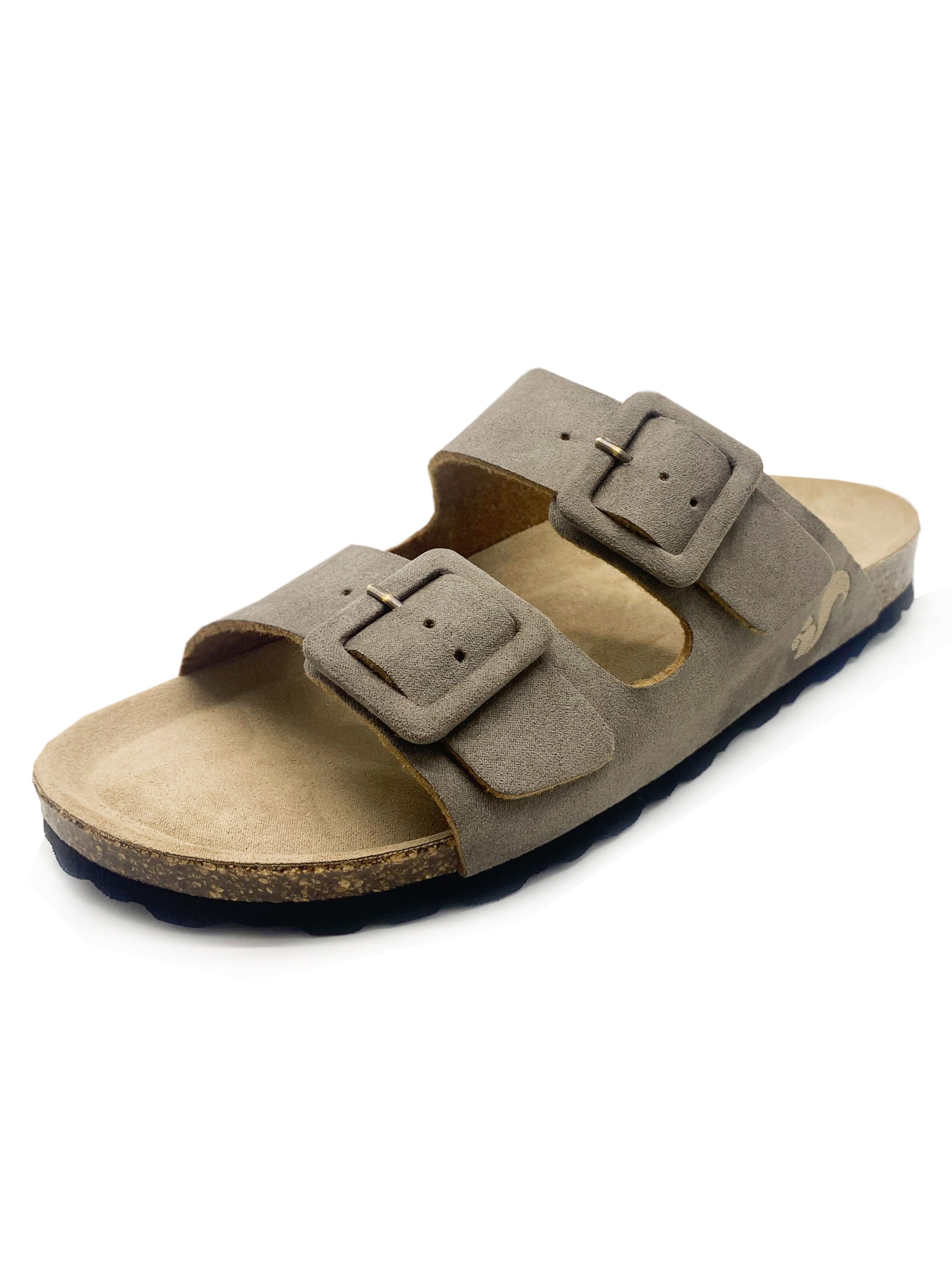 thies Mules 'Eco Bio Covered Sandal truffle' in Grey: front