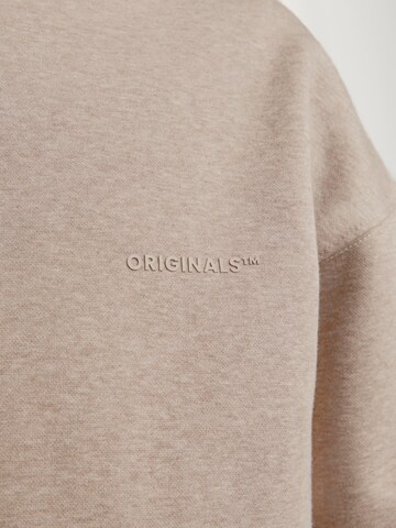 JACK & JONES Sweatshirt 'JORRidgewood' in Bruin