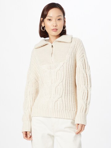 Rich & Royal Sweater in White: front