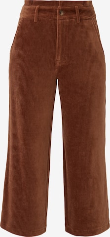 s.Oliver Wide leg Broek in Bruin: voorkant