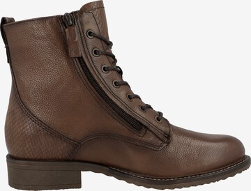 TAMARIS Lace-up bootie in Brown