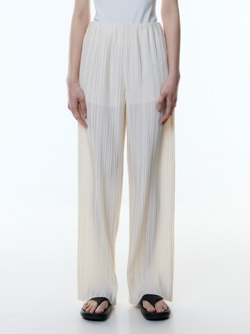 EDITED Wide leg Pants 'Melisa' in White: front