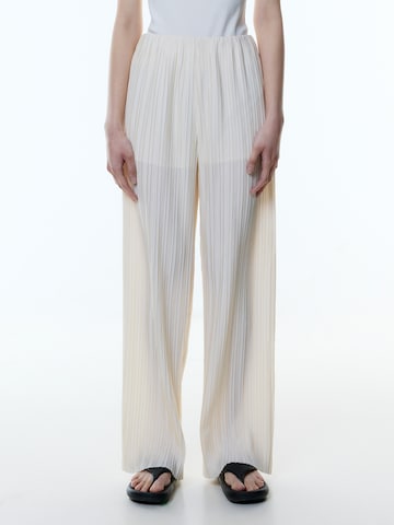 Wide Leg Pantalon 'Melisa' EDITED en blanc : devant