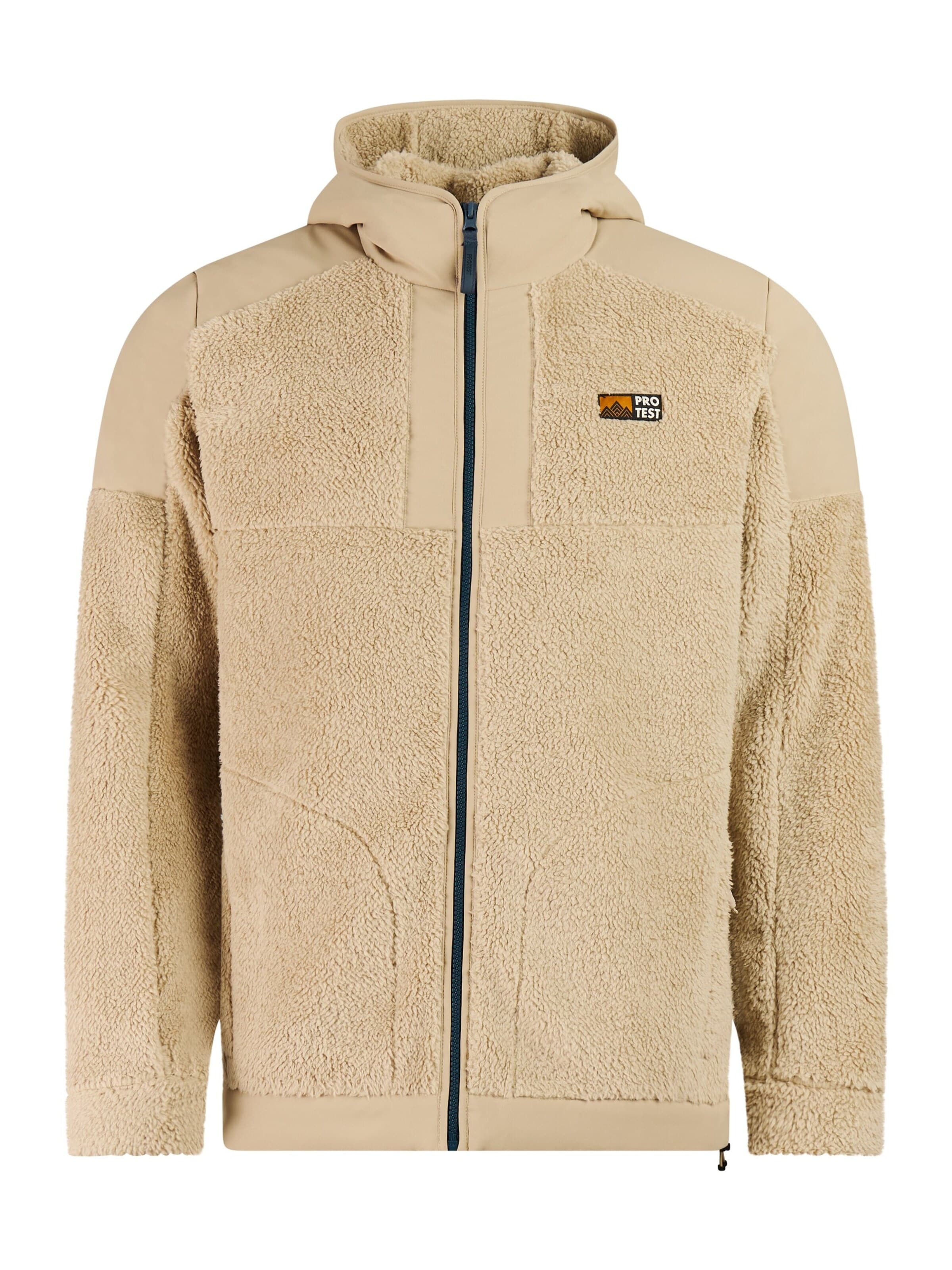 PROTEST Sweatjacke 'PRTArnold'‌‌‌‌‌‌ in Braun: Vorderseite