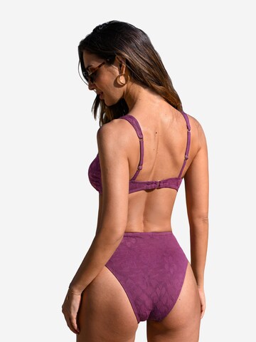 Cupshe Bustier Bikini 'CAA12C5D013WW' in Lila