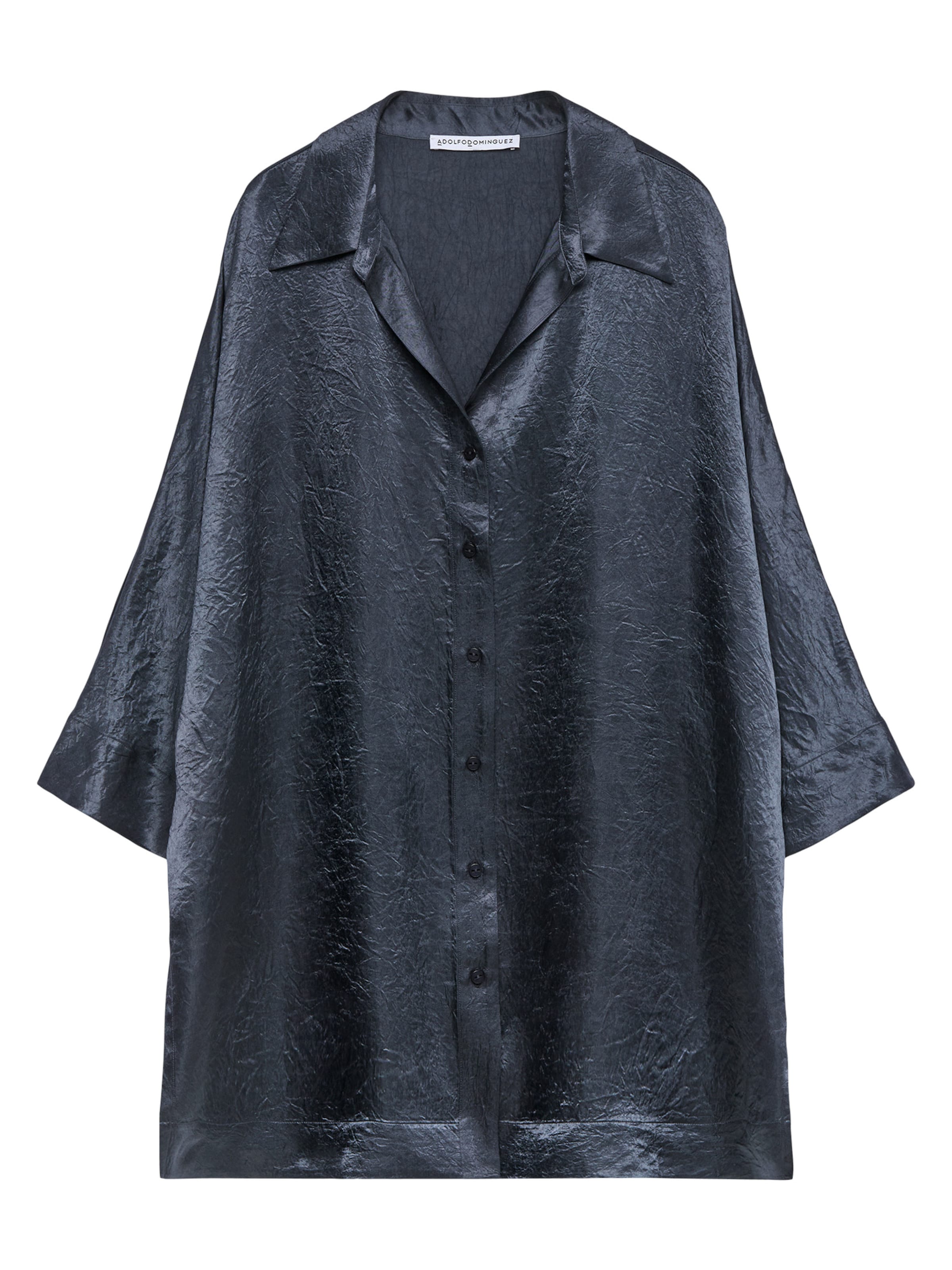 Adolfo Dominguez Blus i grå: framsida