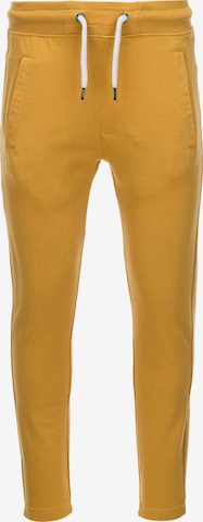 Effilé Pantalon 'P946' Ombre en jaune : devant