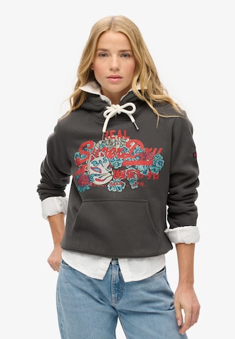 Superdry Sweatshirt 'TOKYO' in Black: front