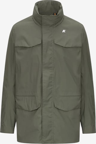 K-Way Kurtka przejściowa 'K-WAY MANUEL STRETCH NYLON JERSEY GIUBBINO' w kolorze zielony: przód