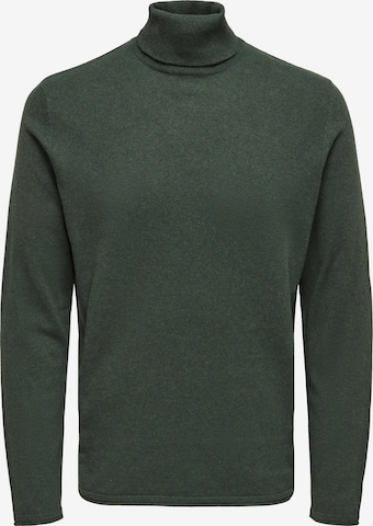 Only & Sons Sweter 'GARSON' w kolorze zielony: przód