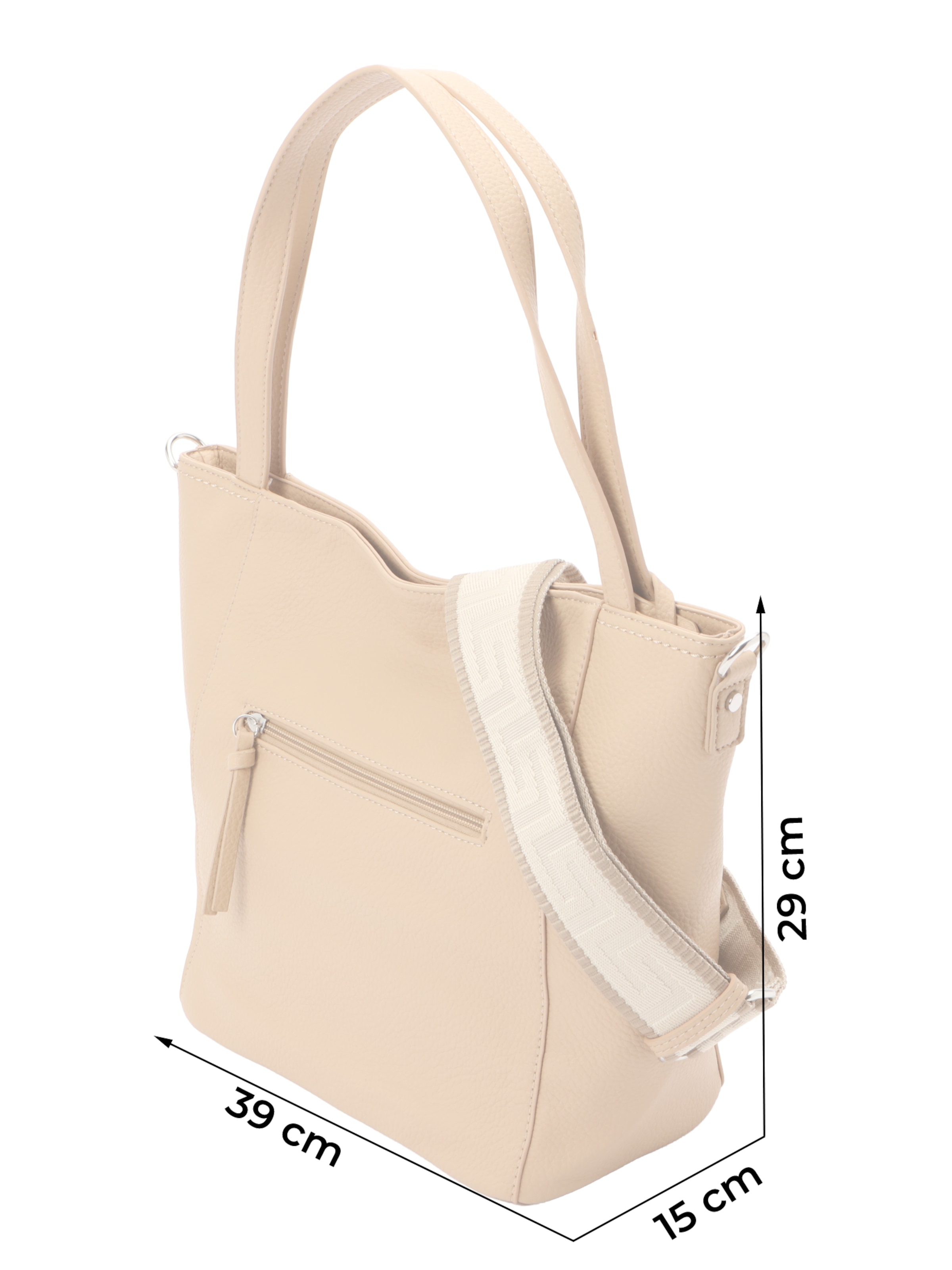 Tamaris Shopper 'Kanelle' in Beige: front