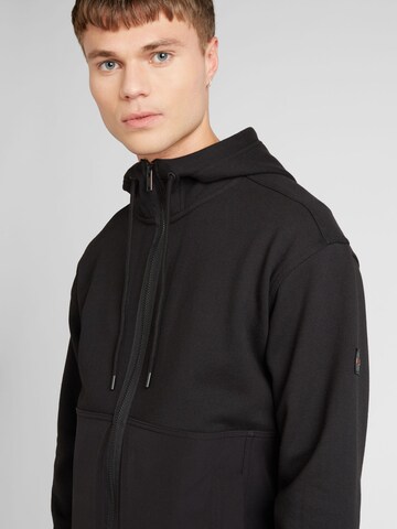 BOSS Sweatvest 'Zebridhood' in Zwart