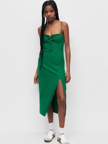 Pull&Bear Kleid in Grün