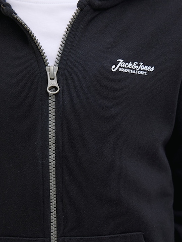 Jack & Jones Junior Zip-Up Hoodie 'Beau' in Black