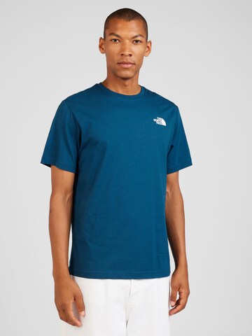 THE NORTH FACE T-shirt 'REDBOX' i grön: framsida