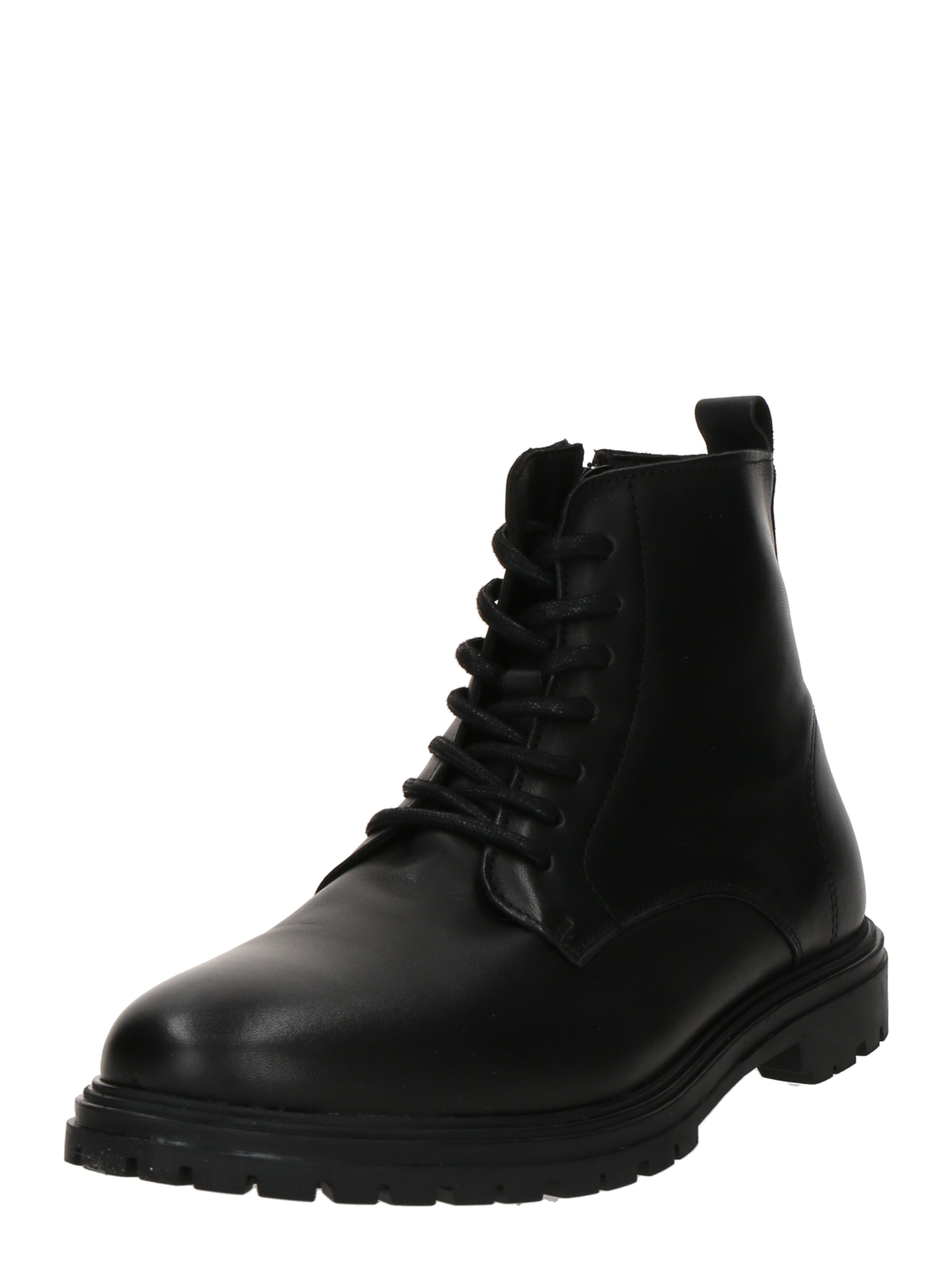 Bocanci cu șireturi 'Maurice' de la ABOUT YOU pe negru: față