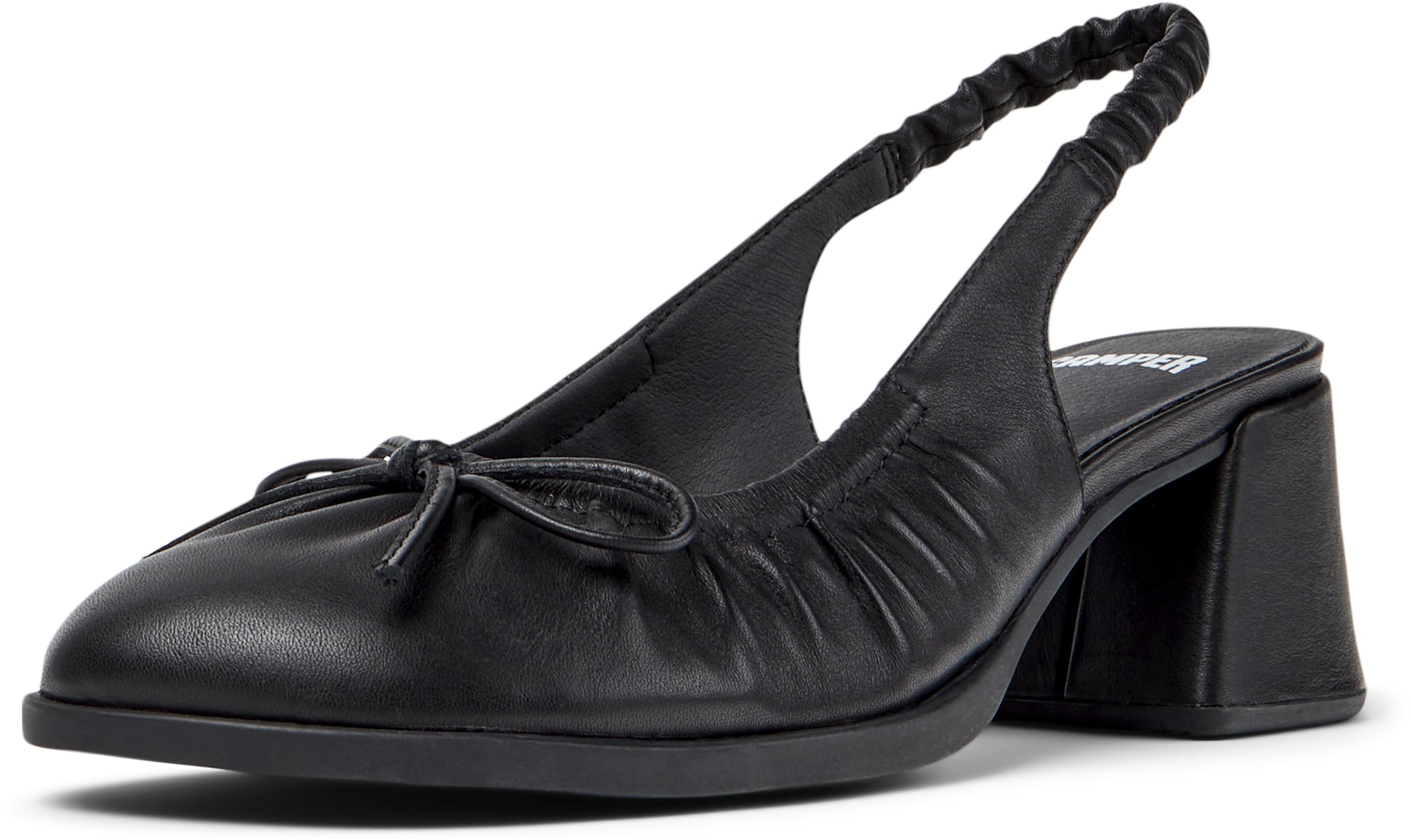 Escarpins à bride arrière 'Kora' CAMPER en noir : devant