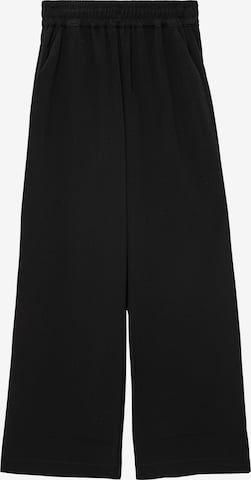 s.Oliver Wide Leg Hose in Schwarz: Vorderseite