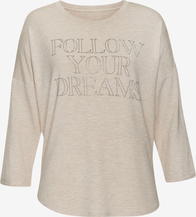 LASCANA Majica u bež melange, Pregled proizvoda