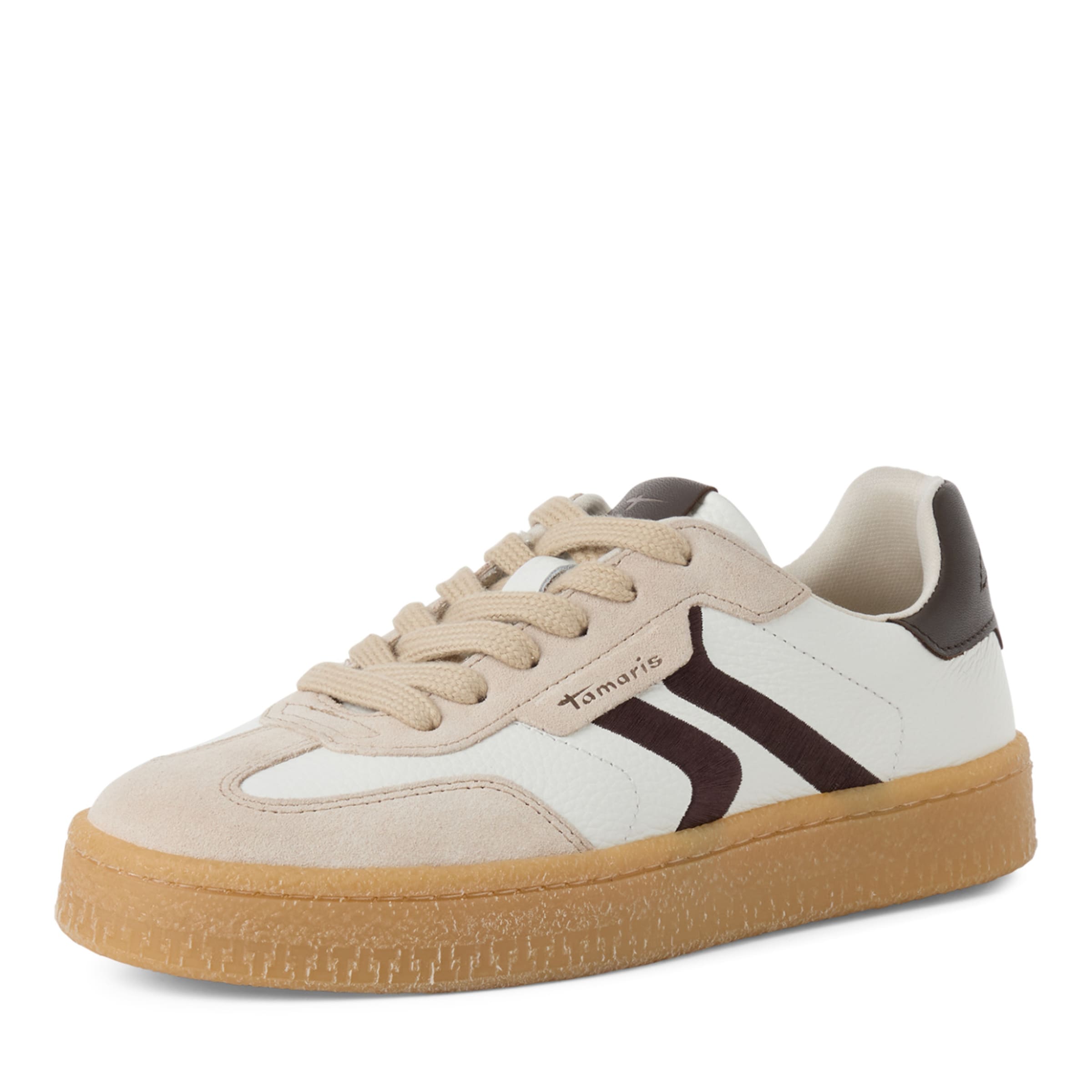 Sneaker low de la Tamaris pe alb: față