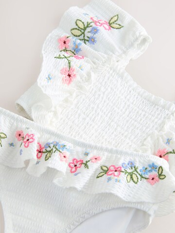Next Bustier Bikini in Weiß