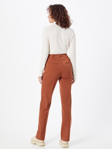 Sisley - regular Pantalón de pinzas en marrón