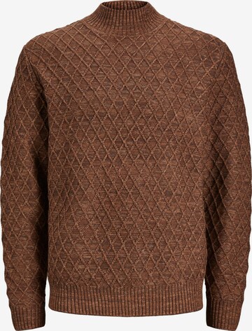 JACK & JONES Sweater 'Ziggi' in Brown: front