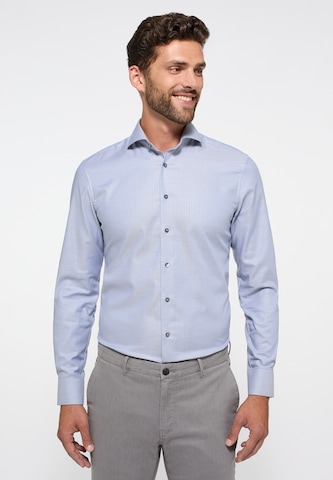 ETERNA Slim fit Business Shirt in Blue: front