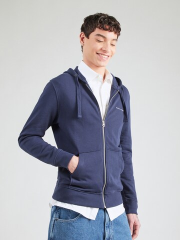 Pepe Jeans Sweatjacke 'PARKER' in Blau: Vorderseite