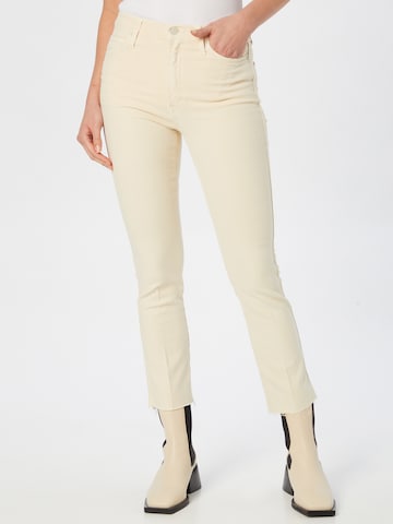 MOTHER Jeans in Beige: front