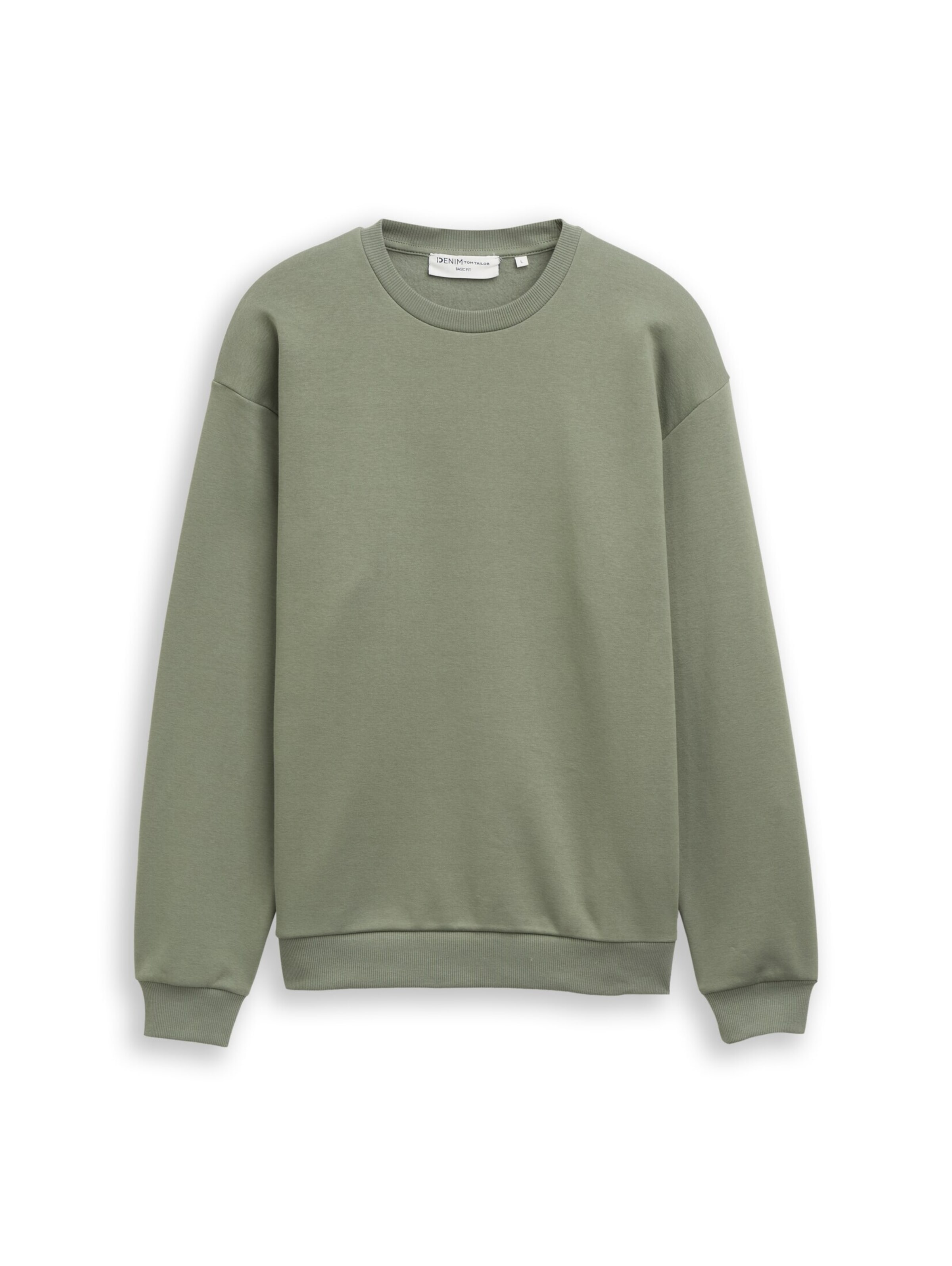 TOM TAILOR DENIM Sweatshirt in Green: front