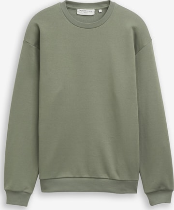 TOM TAILOR DENIM Sweatshirt in Green: front