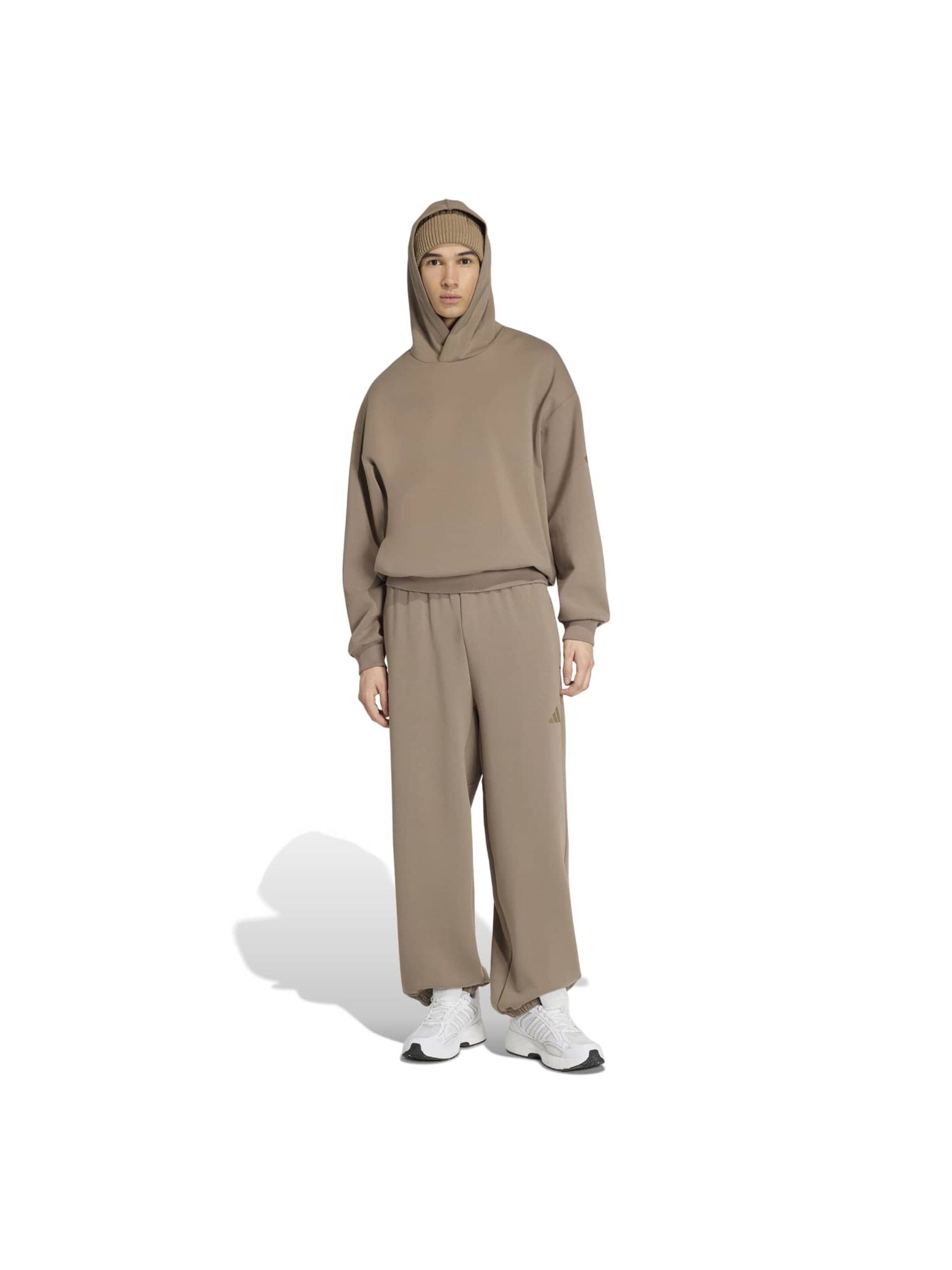 ADIDAS SPORTSWEAR Αθλητική μπλούζα φούτερ 'Soft Lux' σε μπεζ