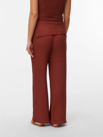 MAMALICIOUS Wide leg Trousers 'MLAdine' in Brown