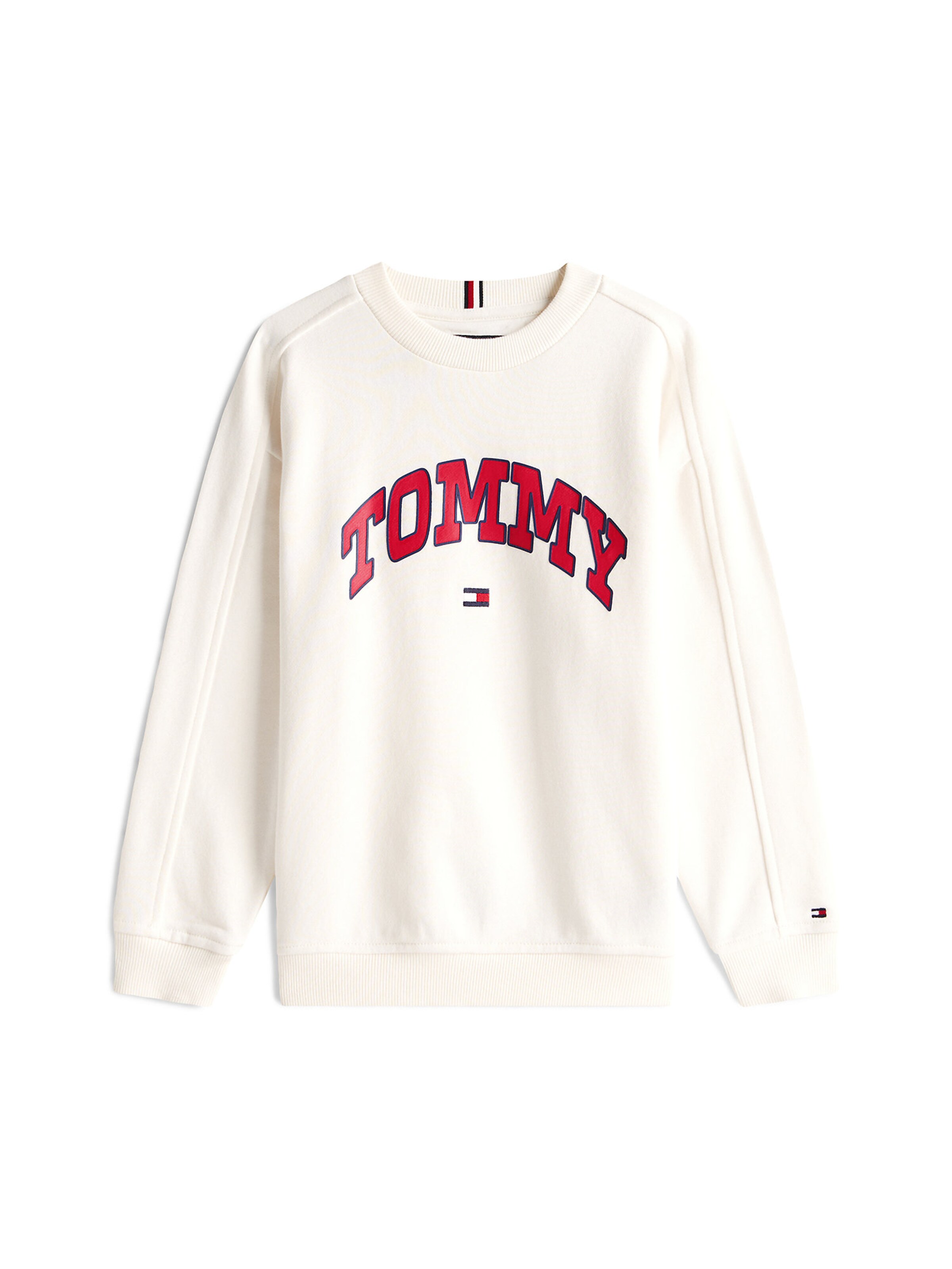 Pull-over 'Varsity' TOMMY HILFIGER en beige : devant