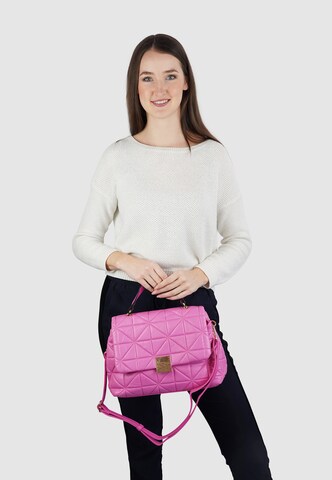 HARPA Handbag in Pink: front