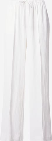 Gina TricotWide Leg/ Široke nogavice Hlače na crtu - bijela boja: prednji dio