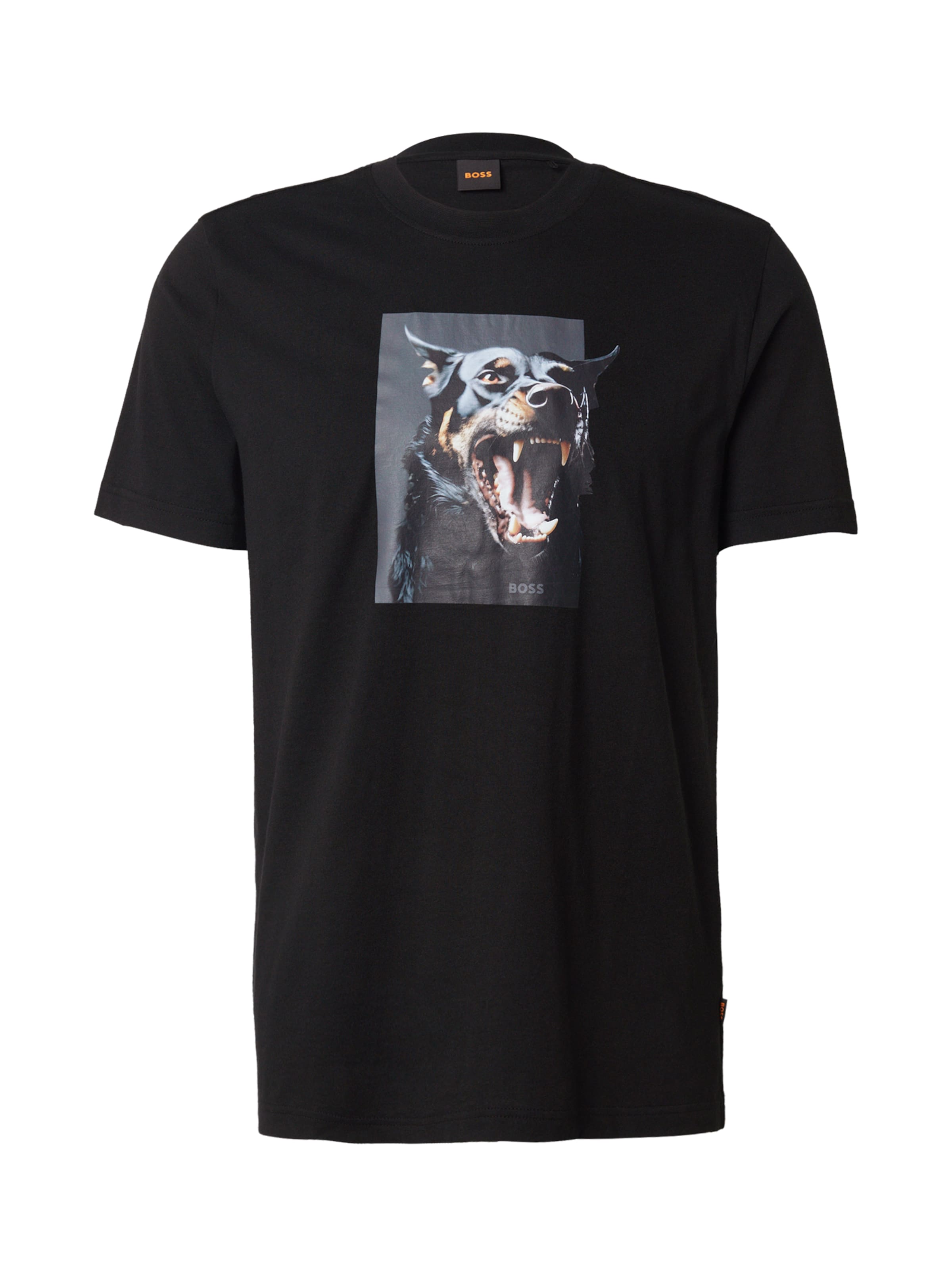 juoda BOSS Marškinėliai 'Dobermann': priekis