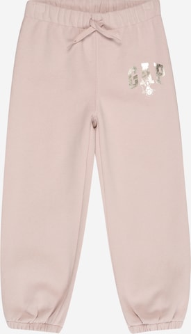 Effilé Pantalon GAP en rose : devant