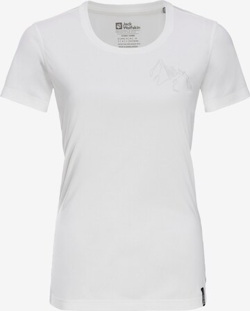 JACK WOLFSKIN Performance Shirt in White: front